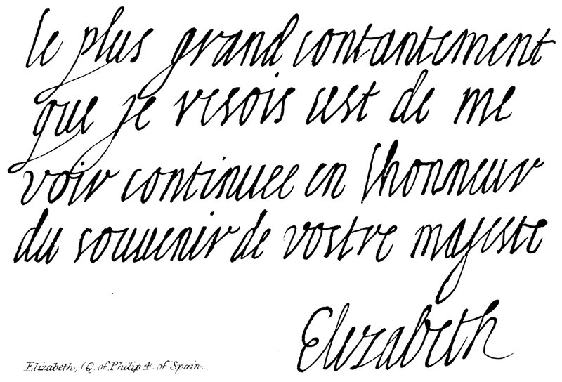Elizabeth, (Q af Philip 4 af Spanien) af English School