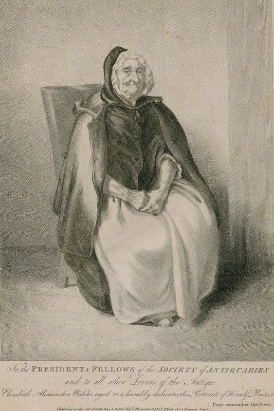 Elizabeth Alexander, enke, 104 år af English School