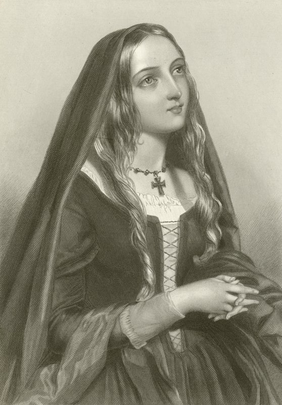 Elizabeth af Woodville, dronning af kong Edward IV af English School