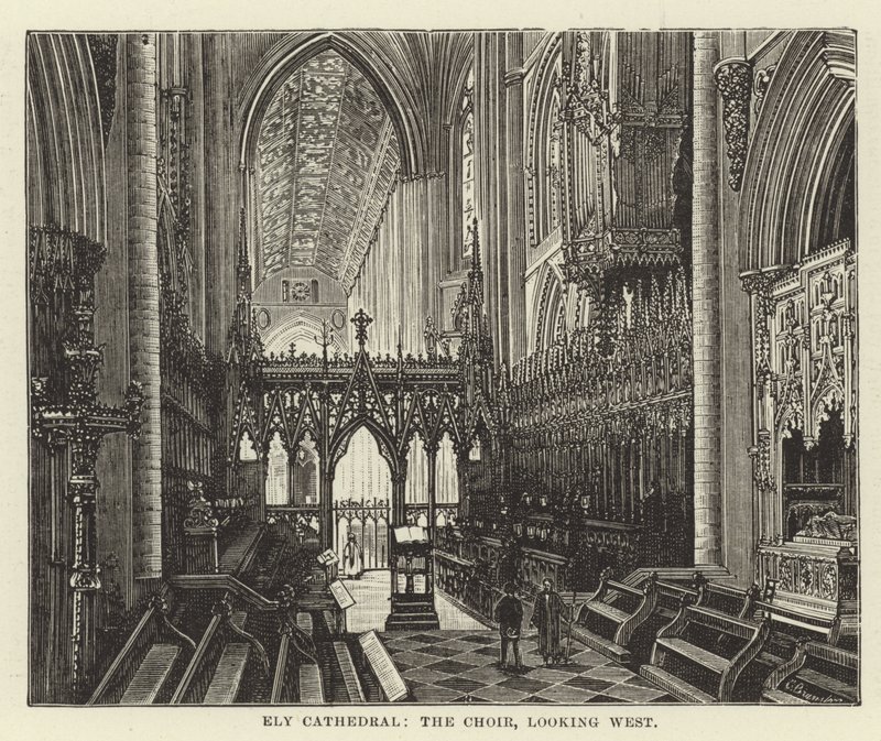 Ely Cathedral, koret, ser mod vest af English School