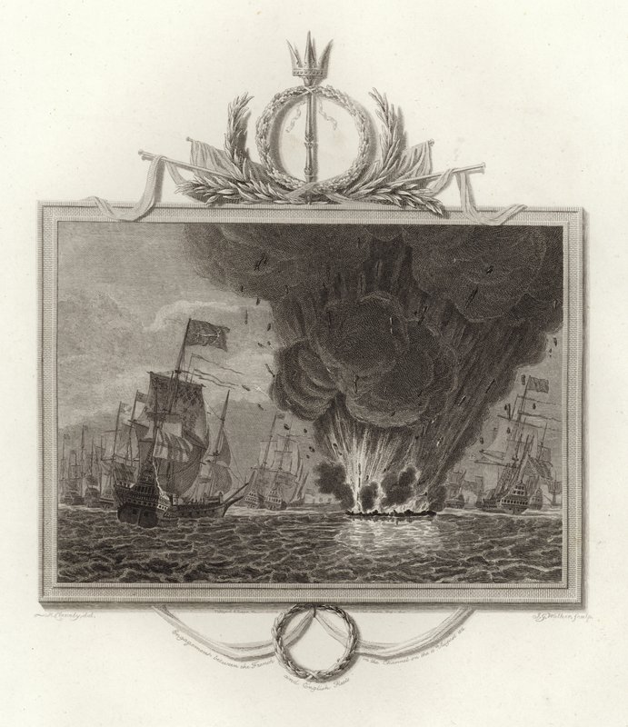 Forlovelse mellem den franske og engelske flåde i kanalen den 10. august 1512 af English School
