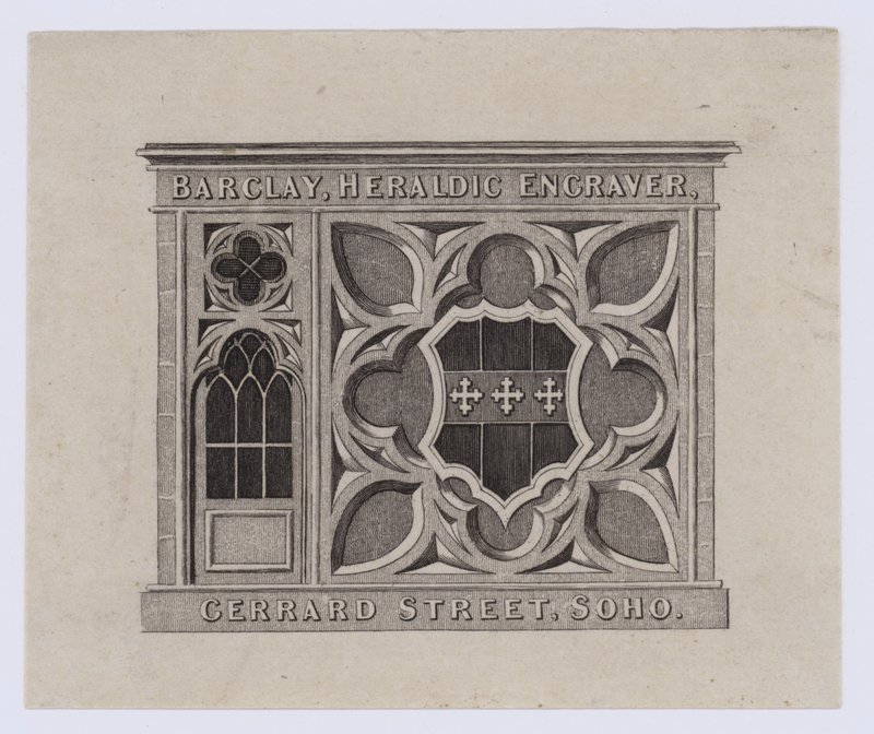 Gravør, Barclay, handelskort af English School