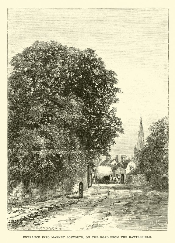 Indgang til Market Bosworth, på vejen fra slagmarken af English School