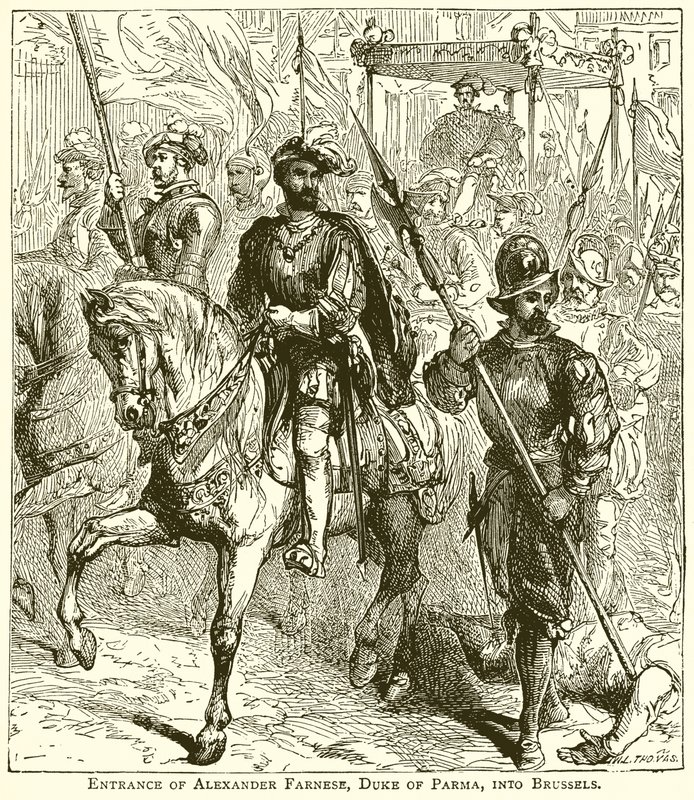 Alexander Farnese, hertug af Parma, indtog i Bruxelles af English School