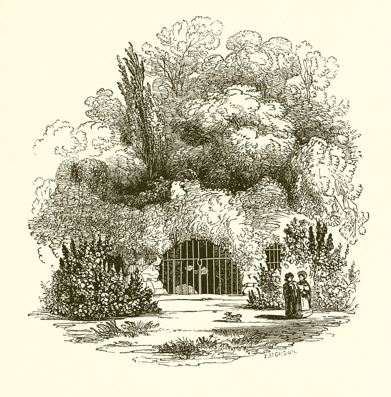 Indgang til Popes Grotto af English School
