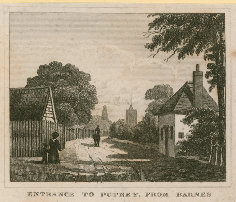 Indgang til Putney fra Barnes af English School