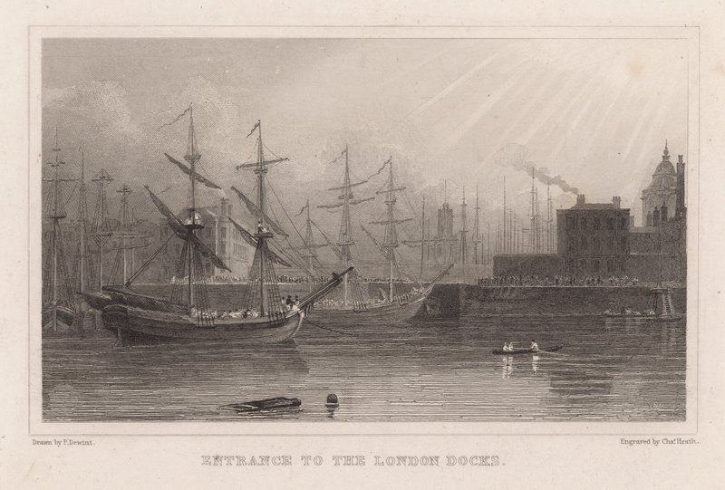 Indgang til London Docks af English School
