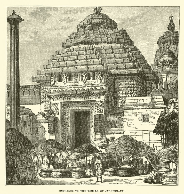 Entrance to the Temple of Juggernaut  af English School