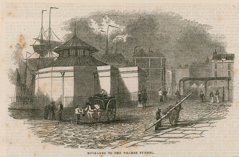 Indgang til Thames Tunnel af English School