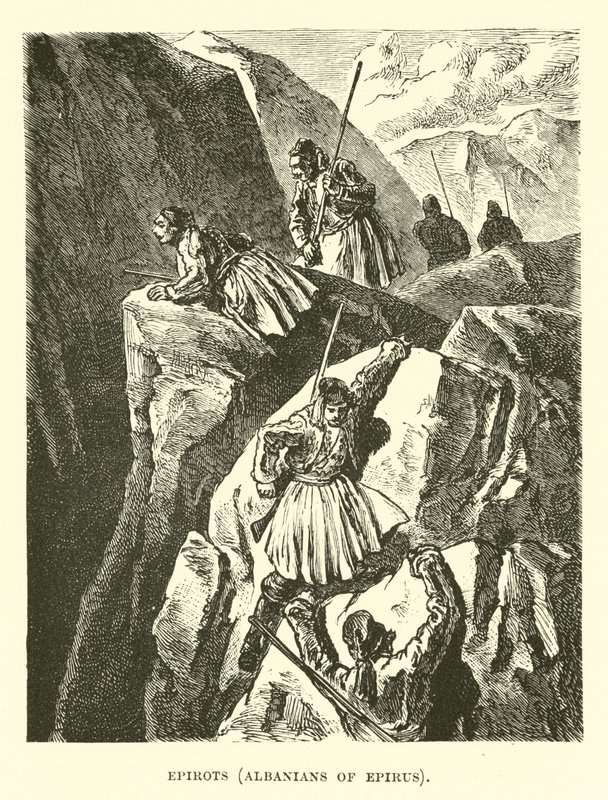 Epirots, albanere fra Epirus af English School