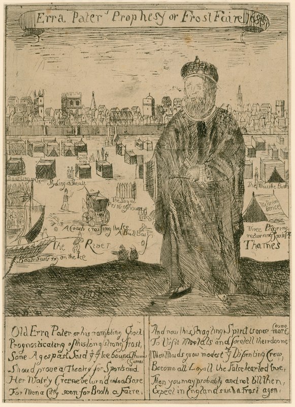 Erra Paters profeterer om Frost Faire 1685 af English School