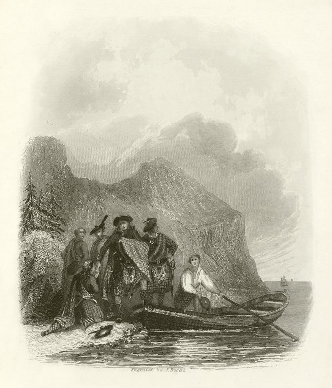Escape of the Pretender. af English School