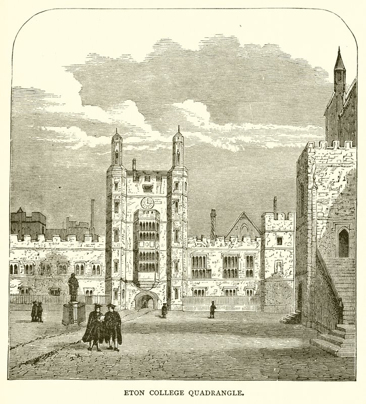 Eton College Quadrangle af English School