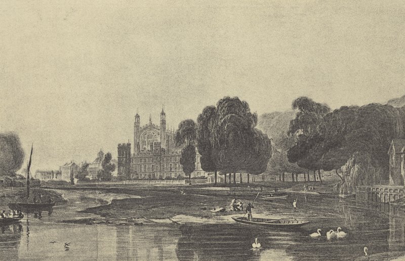Eton College, med Wharf (gravure) af English School