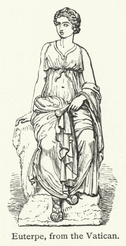 Euterpe (engraving) af English School