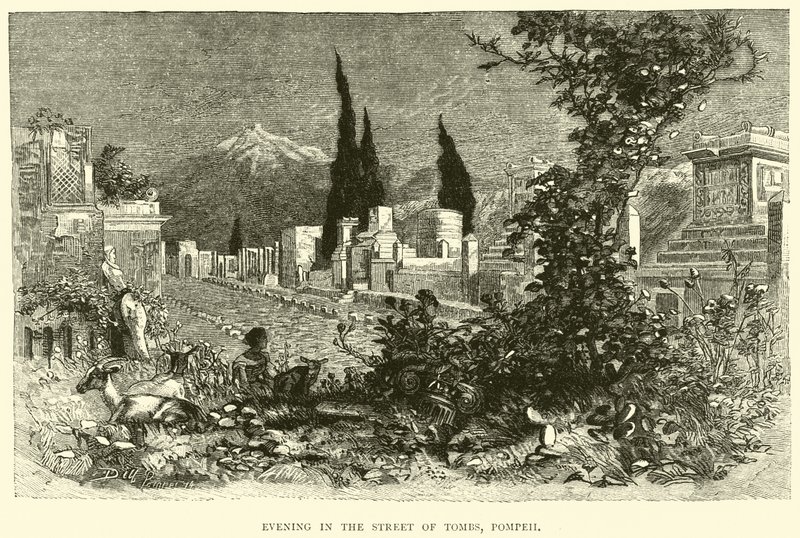 Aften i gravgaden, Pompeji af English School