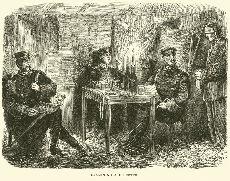 Undersøgelse af en desertør, februar 1871 af English School
