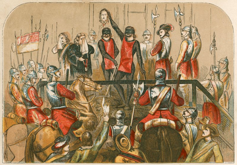 Henrettelse af Charles I af English School