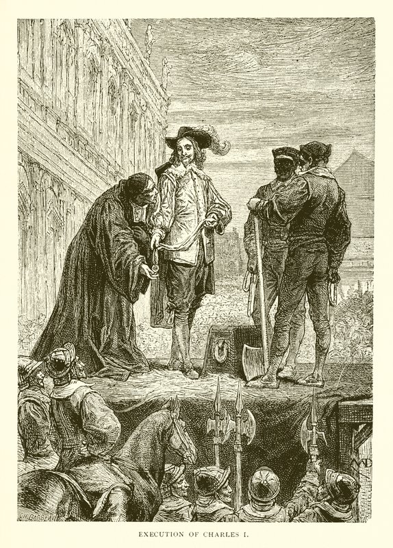Henrettelse af Charles I af English School