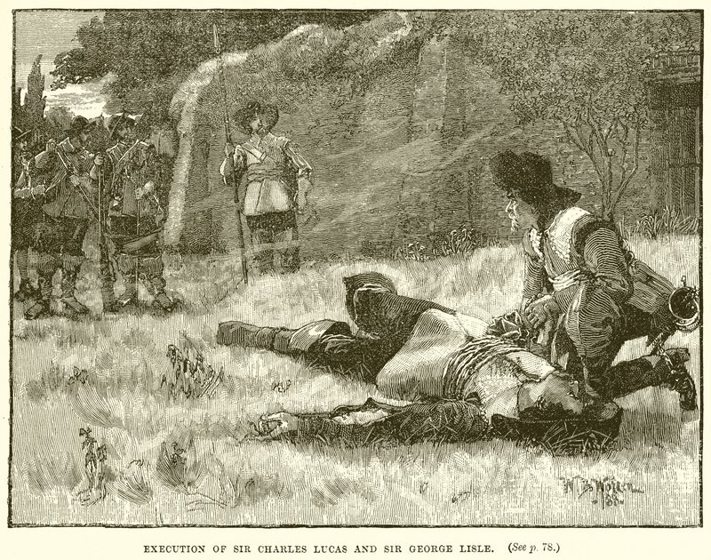 Henrettelse af Sir Charles Lucas og Sir George Lisle af English School
