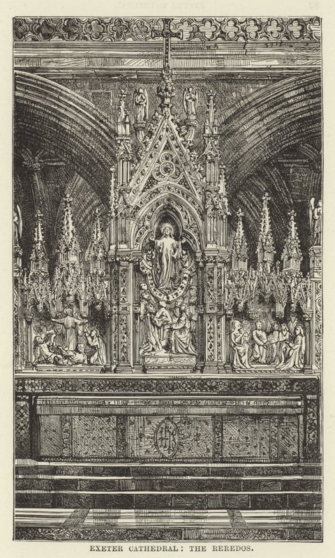 Exeter Cathedral, de reredos af English School