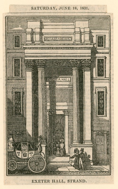 Exeter Hall, Strand, London af English School