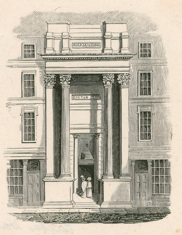 Exeter Hall, Strand, London af English School