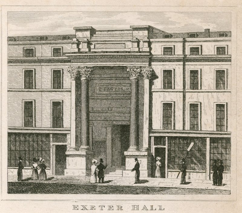 Exeter Hall, Strand, London af English School