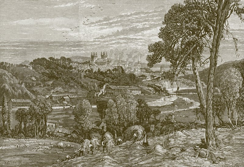 Exeter, fra Exwick Fields af English School