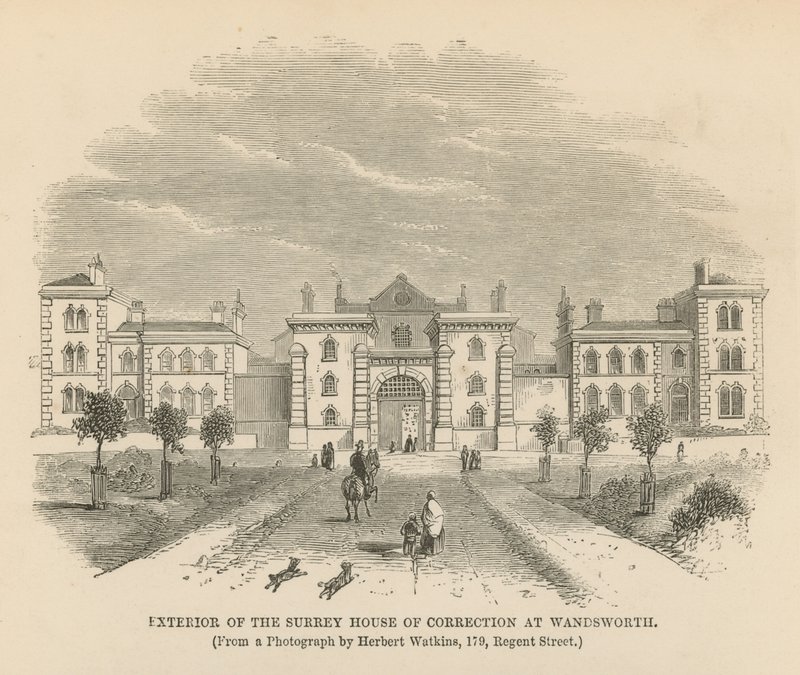 Ydersiden af Surrey House of Correction af English School