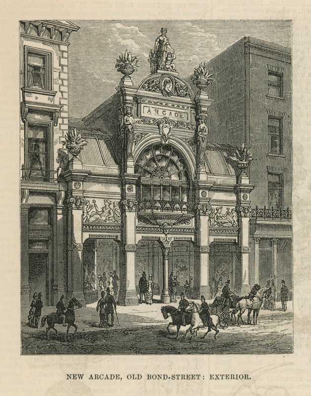 Ydersiden af den nye arkade på Old Bond Street af English School