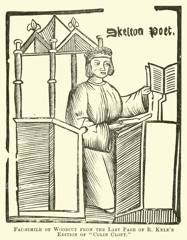 Fac-simile of Woodcut from the Last Page of R Keles Edition of Colin Clout  af English School