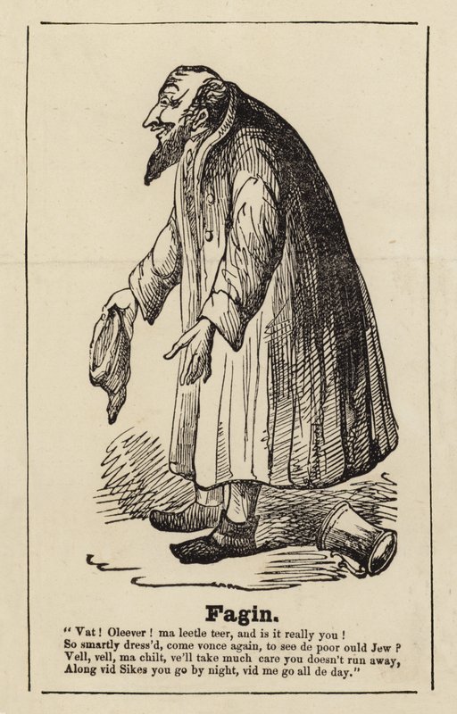 Fagin fra Oliver Twist af English School