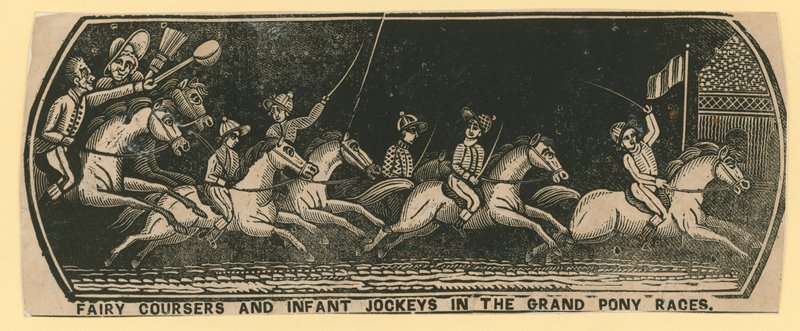 Fairy Coursers og spædbørnsjockeyer i Grand Pony Races af English School