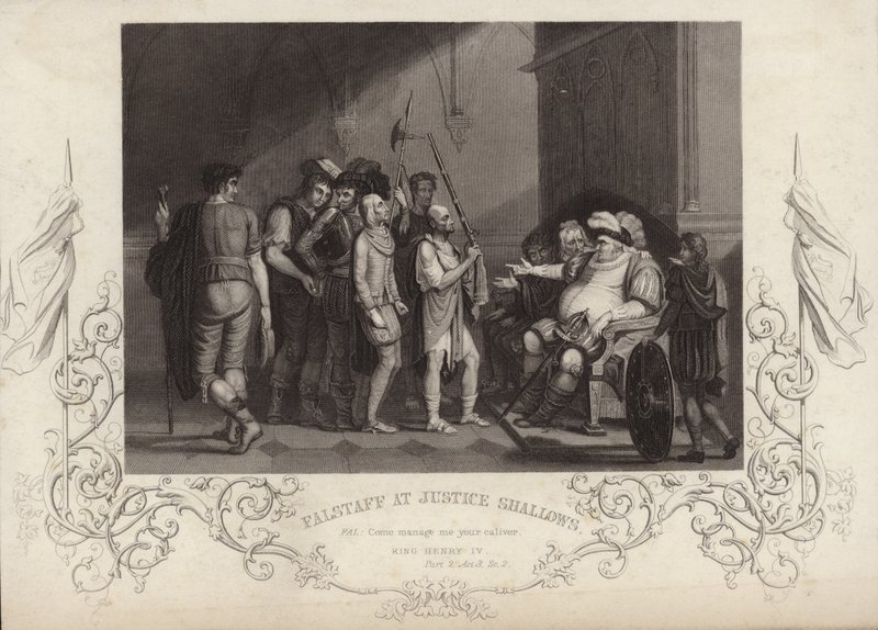 Falstaff hos Justice Shallows af English School
