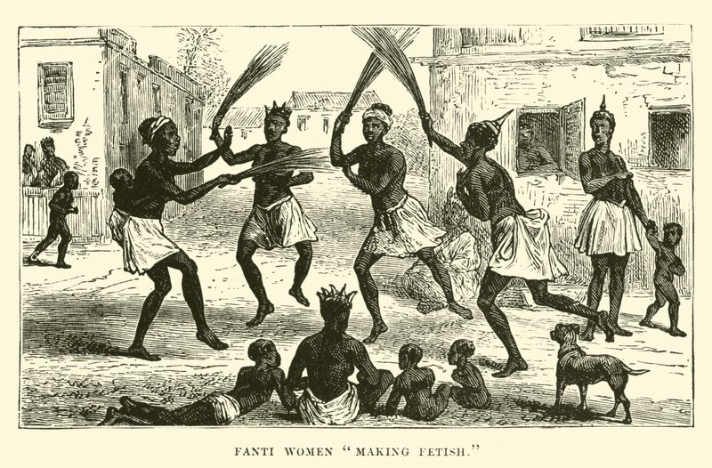 Fanti women making fetish  af English School