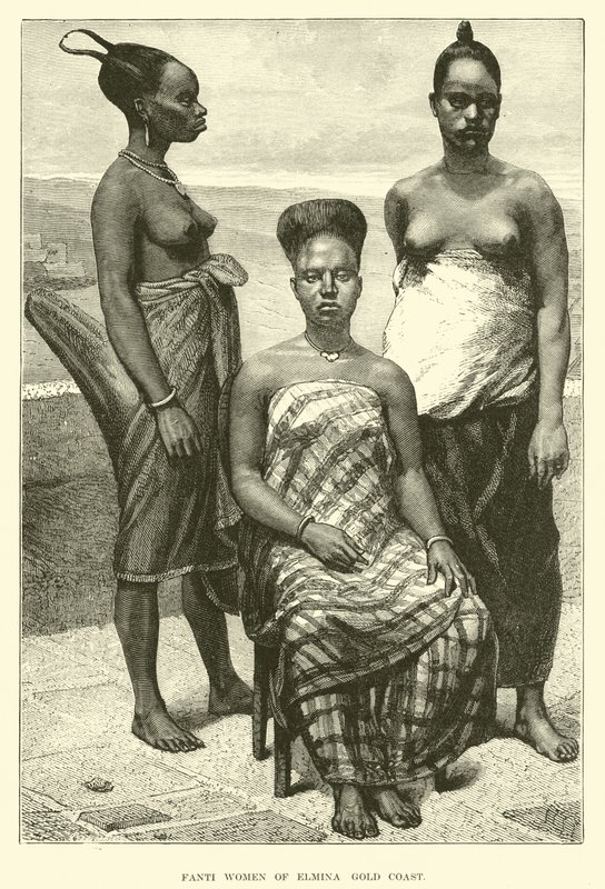 Fanti women of Elmina, Gold Coast  af English School