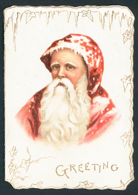 Julemanden, julekort af English School