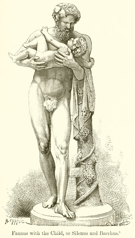 Faunus med barnet, eller Silenus og Bacchus af English School
