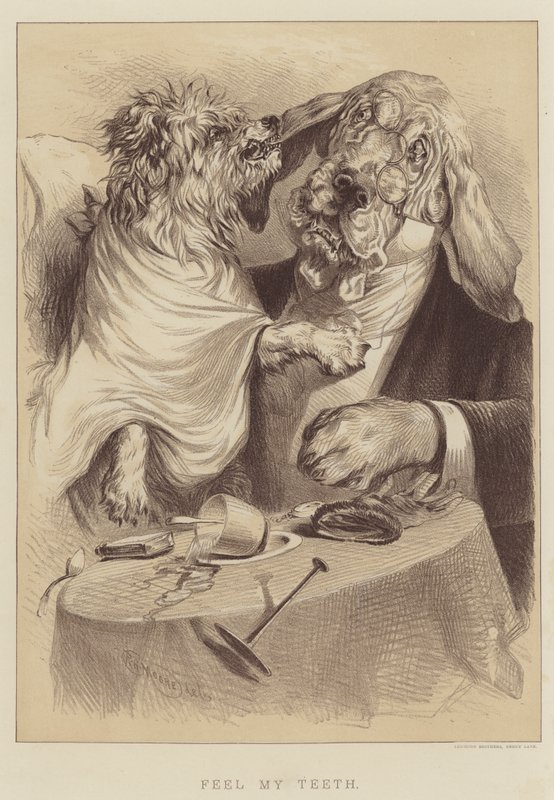Føl mine tænder (litho) af English School
