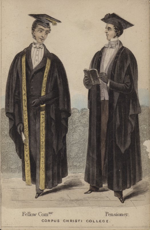 Fellow Commoner, pensionist, Corpus Christi College af English School