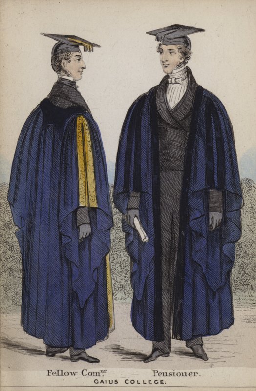 Fellow Commoner, pensionist, Gaius College af English School