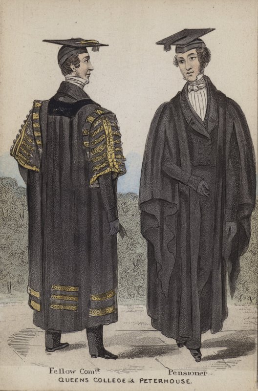 Fellow Commoner, Pensionist, Queens College og Peterhouse af English School