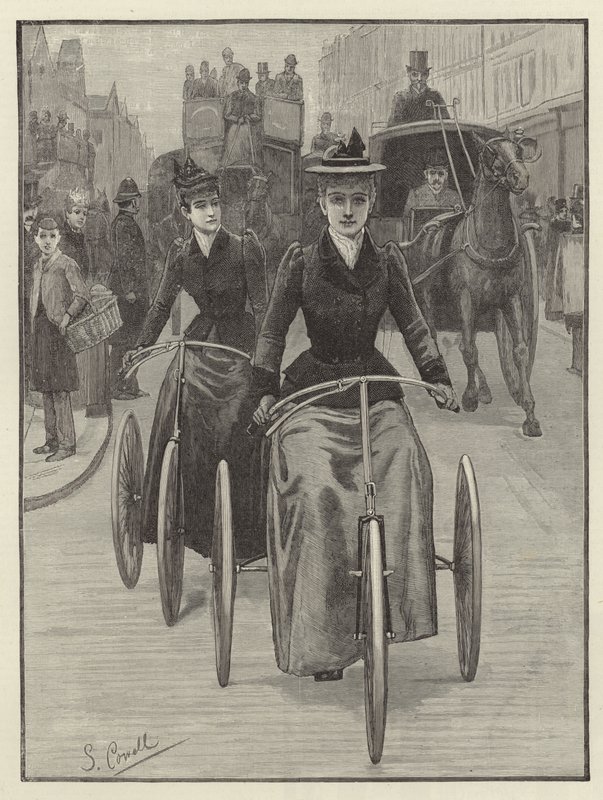 Kvindelige cyklister af English School