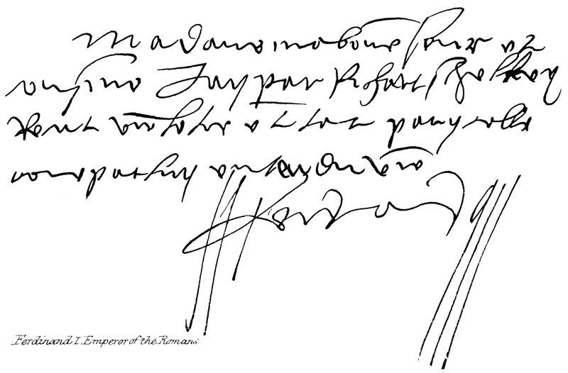 Ferdinand I Romernes kejser af English School