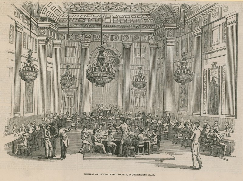 Festival of the Madrigal Society, Freemasons Hall, London af English School