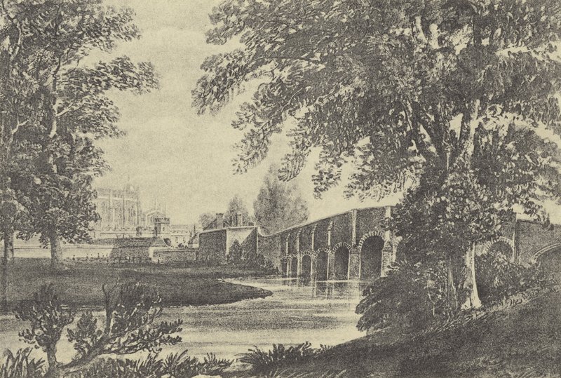 Femten-buet bro, 1818 (dybtryk) af English School