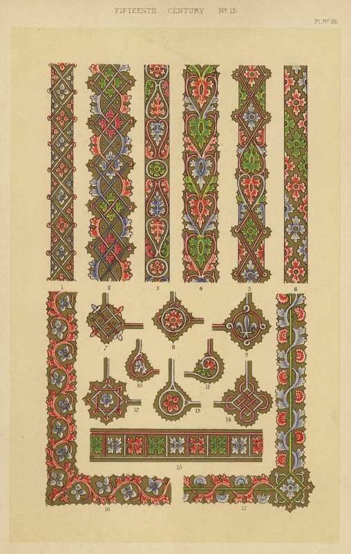 Femtende århundrede (chromolitho) af English School