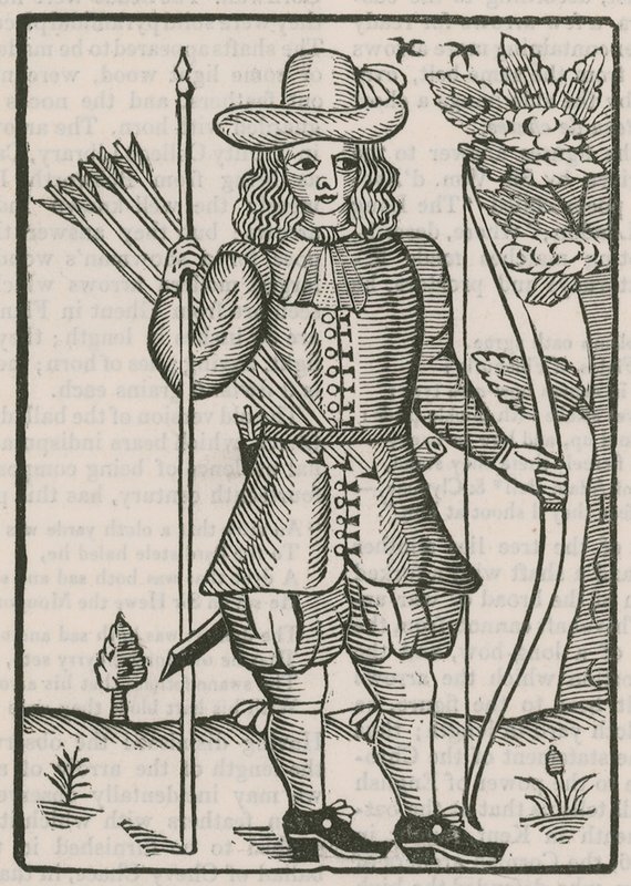 Finsbury bueskytter billet til skyderiet i 1676 af English School