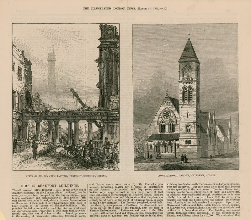 Brand i Beaufort-bygninger af English School
